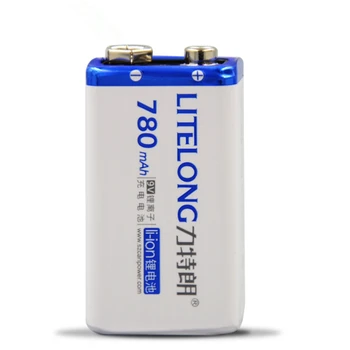 1 бр./лот, висококачествена и оригинална литиево-йонна батерия 9 780 mah, акумулаторна батерия от 9 Волта, гаранция от производителя, безплатна доставка