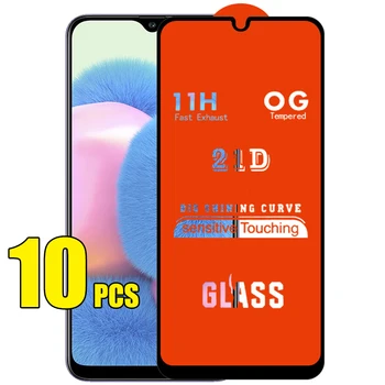 10шт 21D Пълно Клеевое Покритие 9H Защитен слой от Закалено Стъкло За Samsung Galaxy A03 A13 в а23 A33 A43 а a53 A73