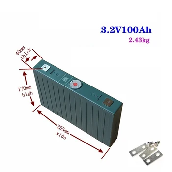 16шт lifepo4 3.2 В 100Ah литиева батерия литиево-желязо-фосфатный дълбок цикъл за diy12V 200Ah инвертор за съхранение на слънчева енергия