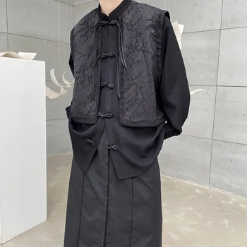 2023 Пролет-есен, уникални дизайнерски якета-wild изкуствена кожа за мъже, ежедневни жакард якета със свободен висока яка, мъжки размер M-XL