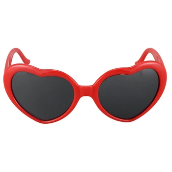 4X сладък Модни слънчеви очила в ретро стил във формата на сърце в стил Лолита