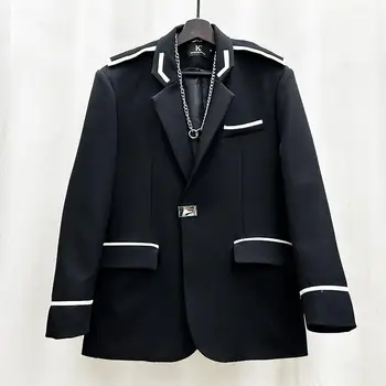 DC5081, модерен мъжки палта и якета 2023, на подиума, луксозен известна марка, европейски дизайн, стил партита, мъжки дрехи