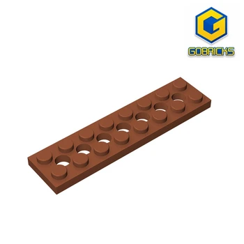 Gobricks GDS-699 Technical, Плоча, 2 х 8 с 7 дупки, съвместима с детски играчки lego 3738 парчета, градивни елементи