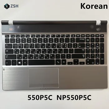 KR нов лаптоп корейска клавиатура с тачпадом поставка за ръце Samsung NP550P5C 550P5C Клавиатура на лаптоп C Капак