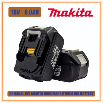 Makita 100% оригинална акумулаторна батерия за електрически инструменти 18V 6.0 Ah с led литиево-йонна батерия заместител на LXT BL1860B BL1860 BL1850