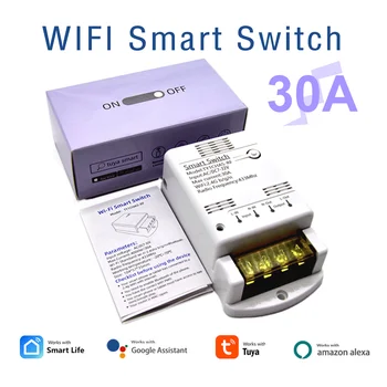 Sasha Smart Switch WiFi RF Дистанционно Управление на Релеен Модул 7-32 В 85-250 В Smart Life Безжичен Ключ Дистанционно Управление С Алекса Google