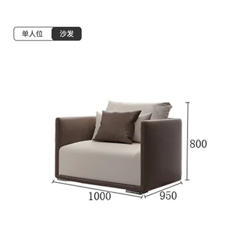 Wyj Съвременен плат и мека мебел с проста технология, директен диван за малък апартамент
