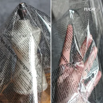 Възраждане, супер прозрачна тъкан от TPU, дъждобран, прозрачна чанта за дрехи, водоустойчив плат, креативна водоустойчив филм плат, направи си сам
