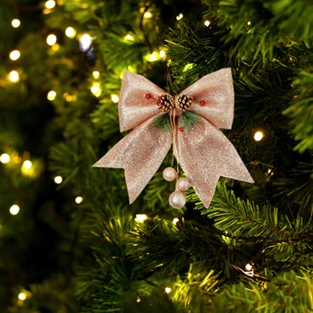 Големи панделки, украшения във формата на елхи и banta, за Подарък, за партита, Коледни украси, Коледни празници, украса за помещения и на улицата