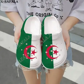 Държава на Любовта Алжир, 3D принт, мъжки и дамски класически сабо, чехли, обувки от ЕВА, леки сандали, летни плажни улицата-1