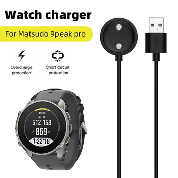 За Suunto 9peakpro Смарт часовник USB Кабел За Бързо Зареждане Зарядно устройство 100 см Преносими Магнитни Интелигентни Часовници Зарядно Устройство Кабел за Кабелна Поставка