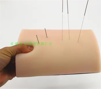Китайски модул за обучение масаж иглоукалывающей игла, която симулира обучение акупунктура, силиконова модел на кожата