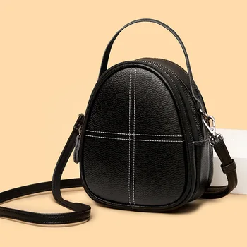 Кожена малка чанта дамски 2023, новият моден тренд, текстурирани чанта през рамо от телешка кожа, дамски чанта през рамо