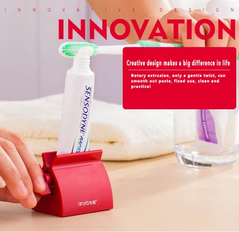 Креативна сокоизстисквачка за паста за зъби във формата на тръби за употреба почистващо средство за лице, удобна опаковка с държач за седалката, аксесоари за баня