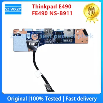 Лаптоп Lenovo Thinkpad E490 USB Конектор Sub Мрежова Карта такса вход-изход С кабел FE490 NS-B911 100% Тестван Бърза доставка