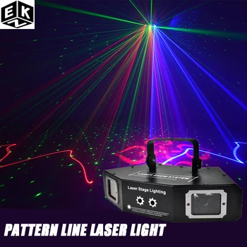 Линия на фигурата, лазерен лъч, сканиране на лъча RGB DMX512, професионално осветление сцена за DJ-дискотеки, партита, шоу програми