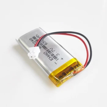 Литиево-полимерна акумулаторна батерия Липо 3,7 На 650 mah 602248 с жак JST PH 2,0 мм за MP3 GPS-записващо устройство, слушалки, камера