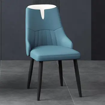 Луксозни скандинавските столове за всекидневна, Метални Единични ергономични Офис столове за всекидневна, Кухненски Меки Cadeiras Предмети от бита XY50DC