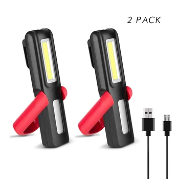 Нов Дизайн COB LED Light Work 3 W USB Акумулаторна Нощна Лампа С Магнитна Кука Аварийно Фенерче Фенерче 4 Цвята