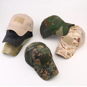 Нов стил Военни шапки камуфляжные тактически армейските солдатские Бойни пейнтбольные регулируеми летните слънчеви шапки възстановяване на предишното положение за мъже и жени
