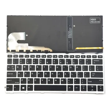 Новата Клавиатура за лаптоп HP EliteBook 730 G5 735 G5 735 G6 830 G5 830 G6 836 G5 серия US с подсветка и Рамка