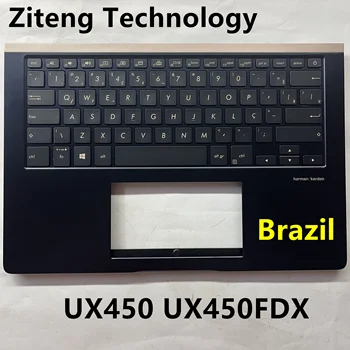 Новата клавиатура с поставка за ръце за лаптоп на бразилския стандарт ASUS UX450 UX450FDX BR подсветка C