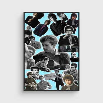 Плакат на Боб Дилън, музикална певица, Звезда, Артистична снимка, плакат на платно, Начало декор, Стенни живопис (без рамка)