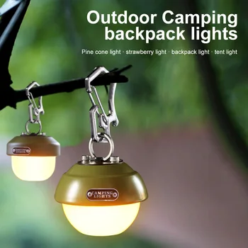 Преносим led лампа за Къмпинг, водоустойчив фенер за Палатка, фенер за Раницата, Акумулаторна мини-фенерче, Градински окачен лампа