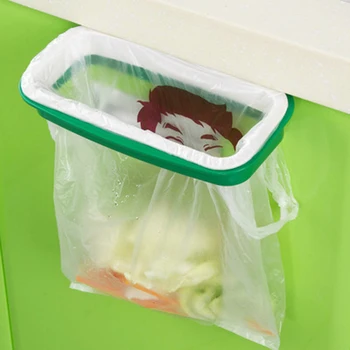 Преносим окачен торба за боклук на Притежателя на торбичката за боклук Висящи рафтове за съхраняване на торби за боклук Титуляр за кухня всекидневна съхранение