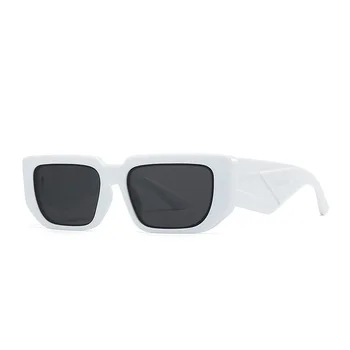 Реколта Модни Квадратни Слънчеви Очила За Жени, За Мъже, Класически Луксозни Маркови Дизайнерски Слънчеви Очила В Голяма Рамка, Трендови Пънк-Слънчеви Очила с UV400