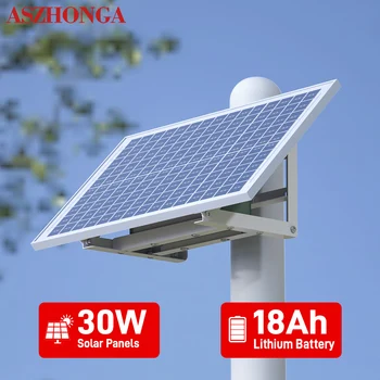 Слънчевата Система е Автономна Система за Съхранение на Енергия 30 W 18Ah за Домашна Ферма на Остров, Външно 4G Рутер, Камери за Видеонаблюдение