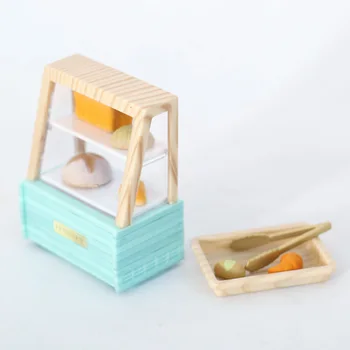 1 бр. малък шкаф за печене на хляб, от мащабна модел куклена къща, украса за приготвяне на канто, симулационни модели, Направи си Сам