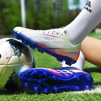 2023 Футболни обувки за мъже с неплъзгащи амортизация, футболни обувки за мъже футзала, футболни обувки за спортни футболни обувки с тревата, маратонки