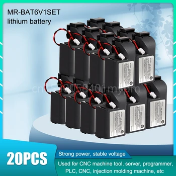 20PCS MR-J4 MR-BAT6V1SET 6V 2400mAh серво-литиева батерия M80 Drive Батерия за сервосистемы с ЦПУ