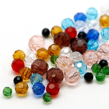 8 мм футболни кръгли мъниста, стъклени мъниста на австрийския кристал rondelles Крайни сферични перли за 