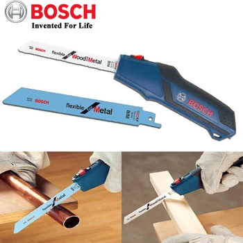 Bosch 2608000495 Ръчен трион с възвратно-поступательной джобна дръжка триони с ножове S922EF и S922VF За рязане на дърво, Метал, пластмаса тръби