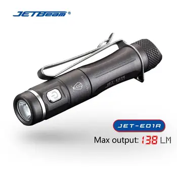 JETBeam E01R Мини Преносим USB с директен зареждане, фенерче силно осветление AA57, домашен водоустойчив