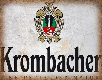Krombacher бира Ретро кръчма-бар механа Метална лидице табела табела Плакатная