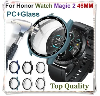 PC Пълен Защитен Калъф За Честта Watch Magic 2 46 мм Гривна Екран От Закалено Стъкло Защитен За Честта Magic2 Рамка Калъф