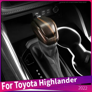 Автомобилна дръжка за смяна на предавките, Тампон върху дръжката, Стикери за Toyota Highlander 2022