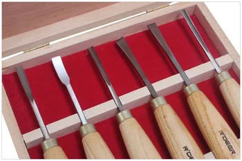 Безплатна доставка, 6 бр., инструмент за резба по дърво, инструменти за ръчен нож за дърводелец, набор от ножове за дърворезба
