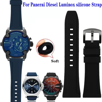 Каишка от каучук за P-anerai Diesel 4318 For Seven on Friday L-uminox, силикон водоустойчив мъжки спортен каишка за часовник, гривна 26 мм