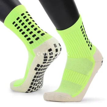 Компресия чорапи, мъжки дебели спортни чорапи с трубчатым дозатор, нескользящие футболни баскетболни спортни чорапи за джогинг, футбол футболни чорапи 