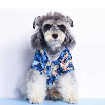 Модерен Японска риза-кимоно за домашни кучета, Лятна тениска за Кученца, Дрехи за Малки до Средни Кучета Шнауцер-Пинчер Shiba-Ин, Мопс GZC43