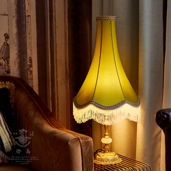 Нощна настолна лампа във френски ретро стил, минималистичная креативна настолна лампа за спални и бита в американски стил