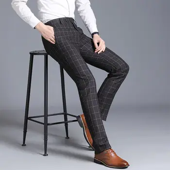Пролетни мъжки панталони 2023, обикновена преки свободни панталони, мъжки универсални прости дълги панталони, костюм в корейски стил, панталони, Дрехи A281